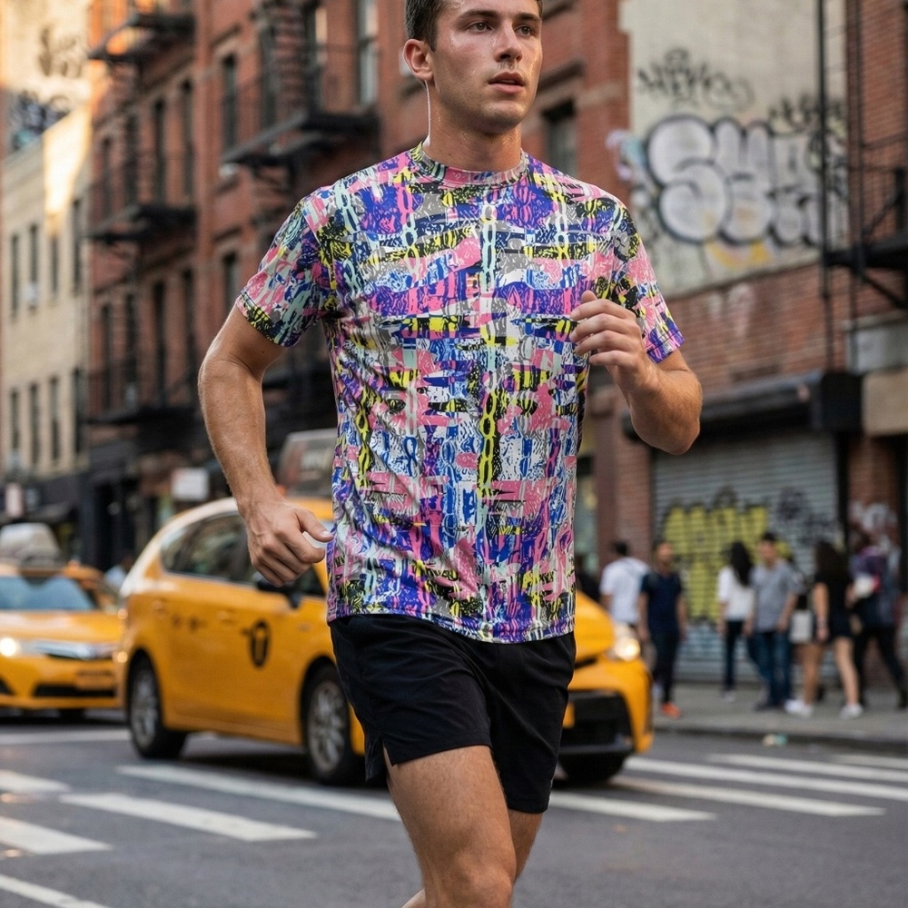 Scrape Graphic Print Crew